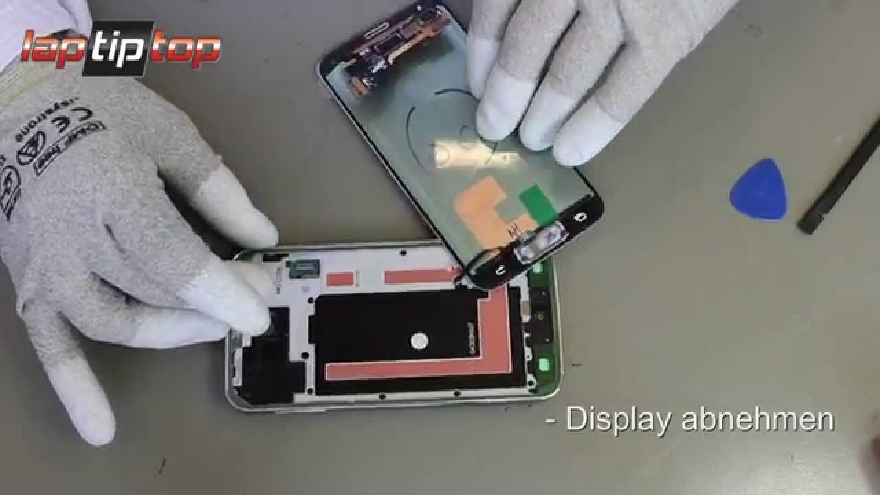 Samsung Galaxy S5 SM-G900 Display LCD Modul Einheit Reparatur Disassembly Assembly Glass Repair