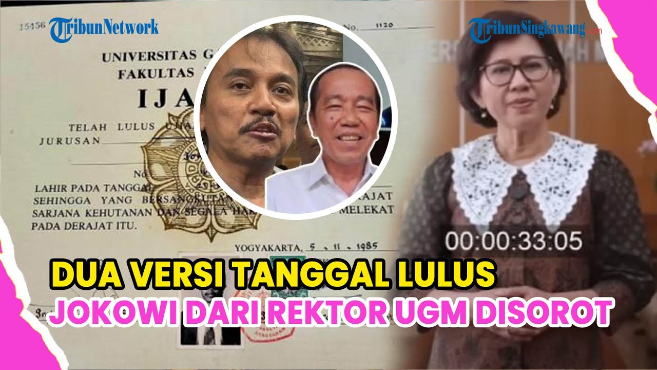 DUA VERSI TANGGAL LULUS JOKOWI DARI REKTOR UGM DISOROT, KUBU ROY SURYO: BIKIN MASYARAKAT BINGUNG!