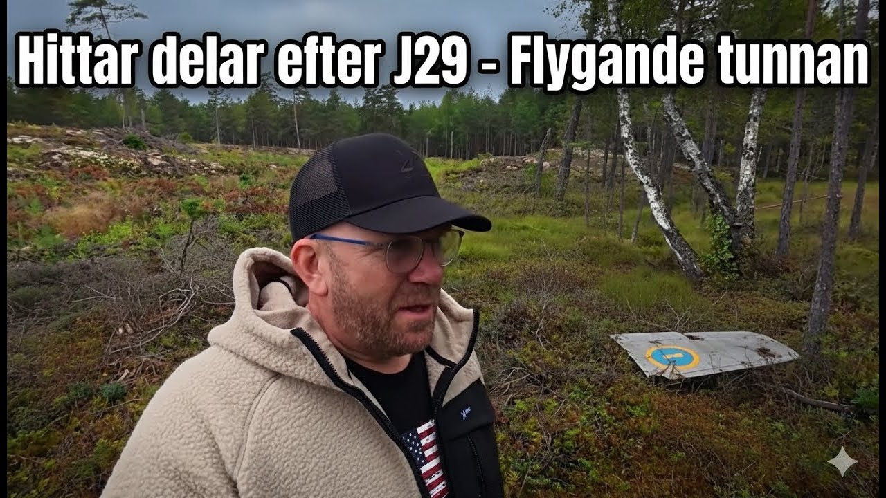 J29 ”Flygande tunnan” haveri i Jönåker 1954 – Piloten räddade sig med katapultstol