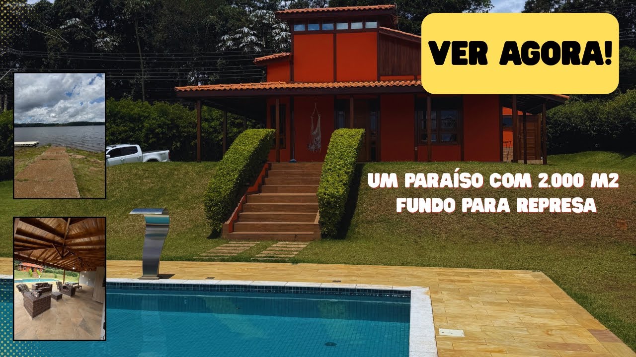 O PARAÍSO DOS PESCADORES FUNDO PARA REPRESA EM CONDOMÍNIO COM PORTÃO AUTOMÁTICO - 2.000 m2 - VEJA