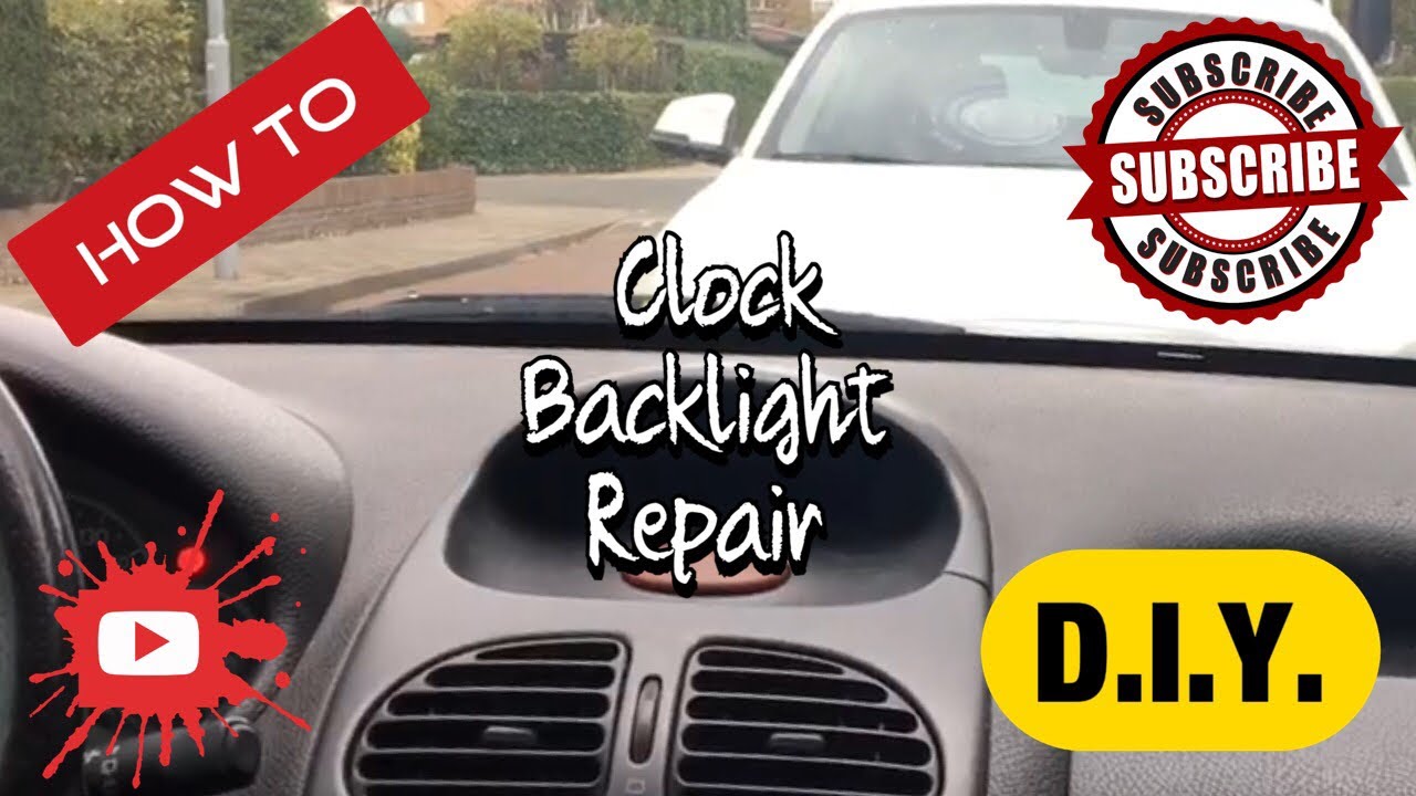 Project Peugeot ep2 How to repair the clock backlights (Peugeot 206)