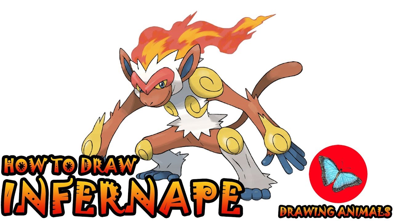 How To Draw Infernape Pokemon | Coloring and Drawing For Kids