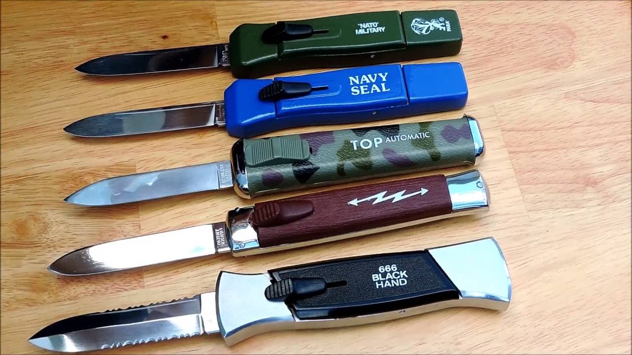 5 New Arrival Retro OTF Automatic Knives For The Collection