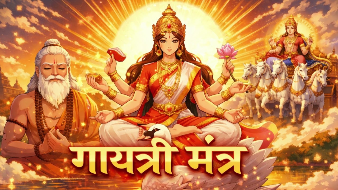 गायत्री मंत्र | Gayatri Mantra | Powerful Morning Mantra for Peace, Wisdom & Positive Energy