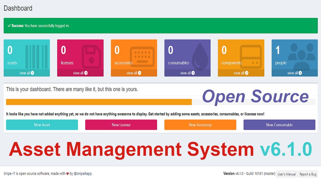 (01) SNIPE-IT Asset management system v6.1.0 || Download & Install on windows