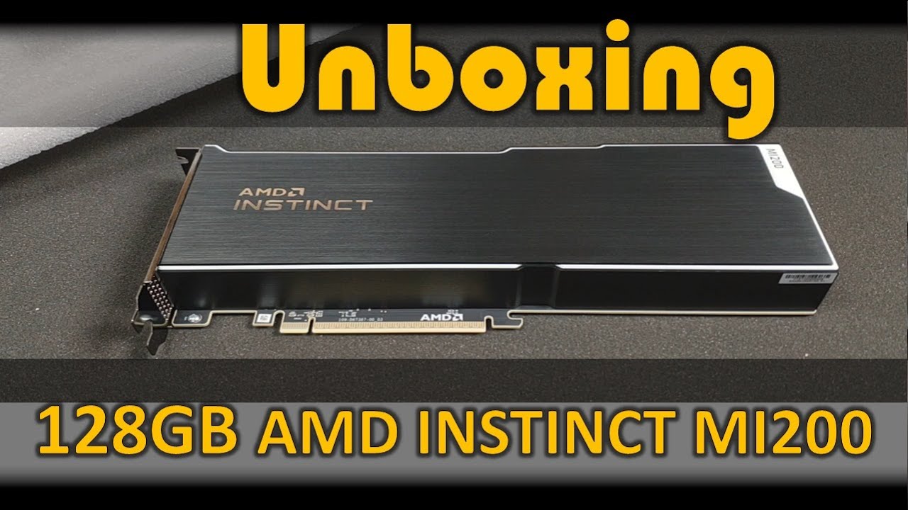 AMD INSTINCT MI200 Unboxing
