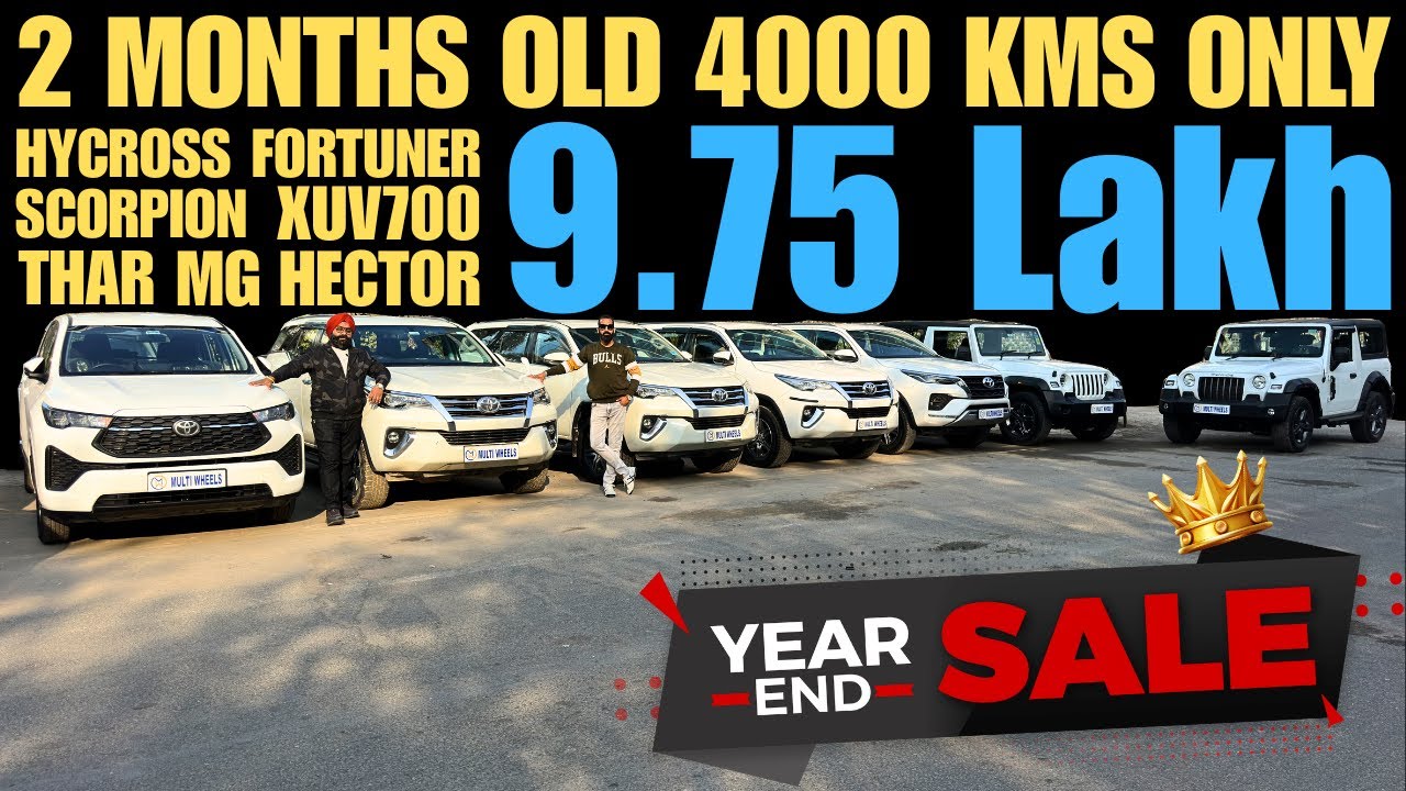 4000 KMs Only ₹9.75 Lakh! Hycross, Fortuner, Scorpion, XUV700, Thar 😱🔥 Delhi NCR&rsquo;s BIGGEST SUV SALE!