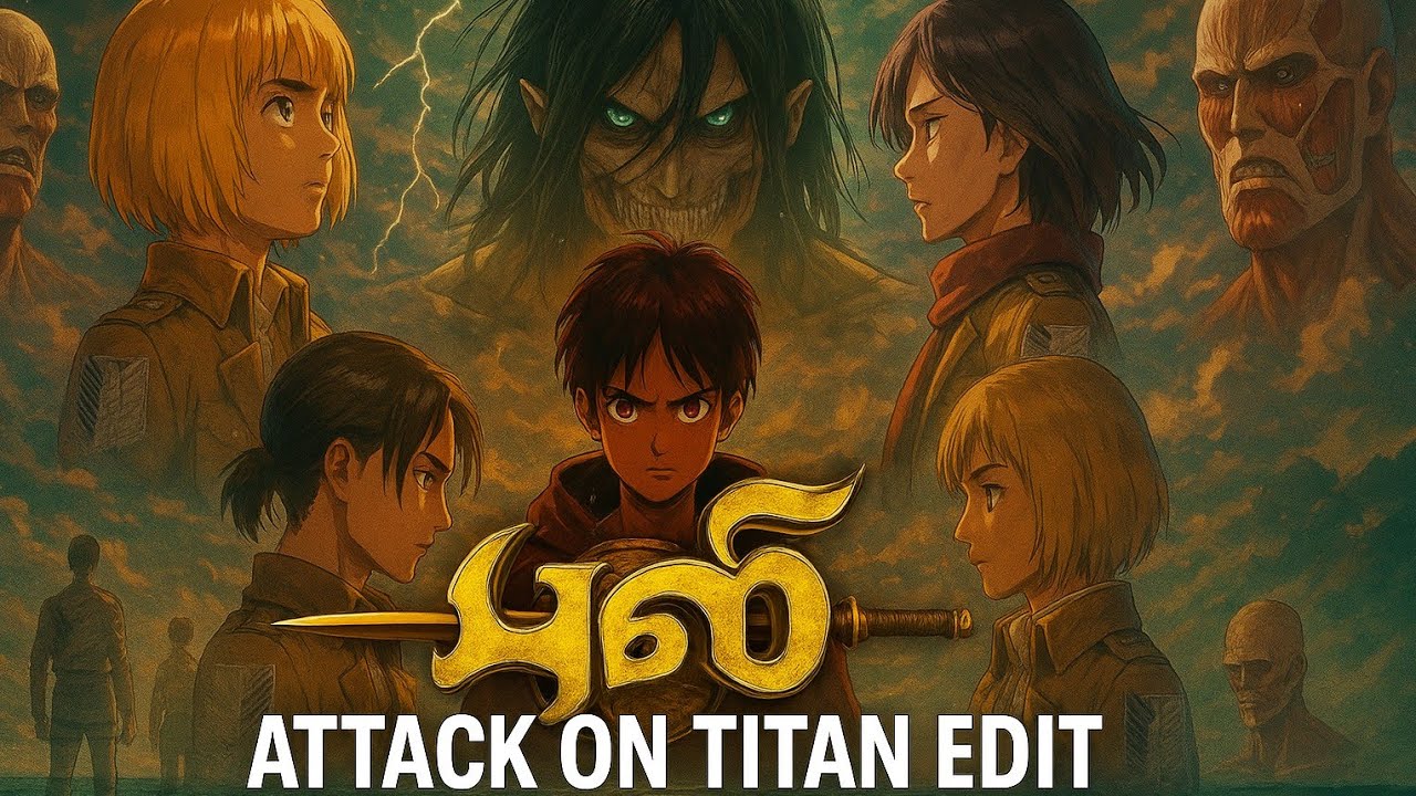 AOT  Tamil - Puli ( புலி ) | Mannavane Song x Attack on Titan edit | 4K HDR Anime Tribute AOT edit