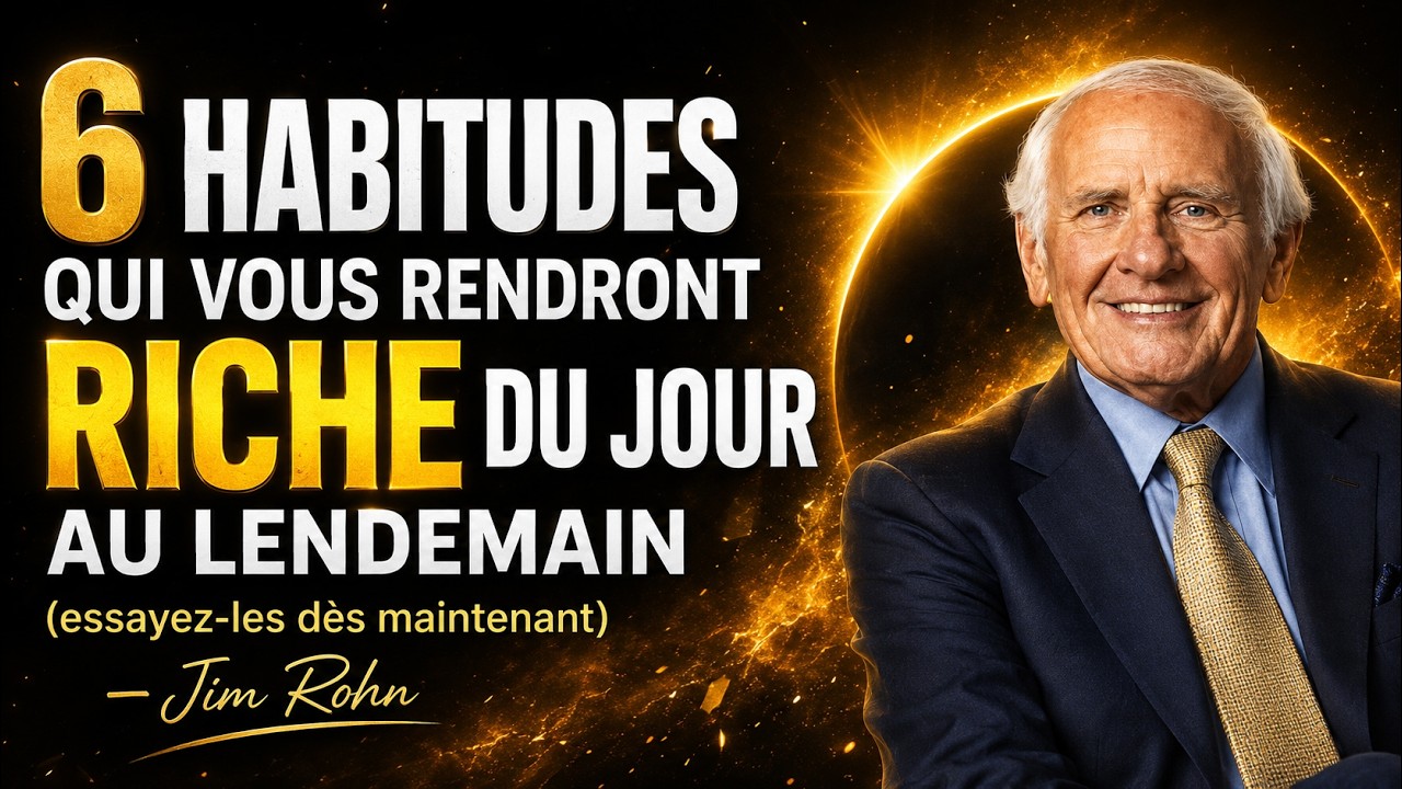 6 habitudes capables de transformer votre richesse très vite | Inspiré de Jim Rohn.