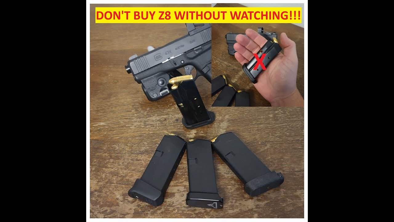 Shield Arms Z8 Mag for Glock 43 &ndash; Range Test & Reliability Problems?!?