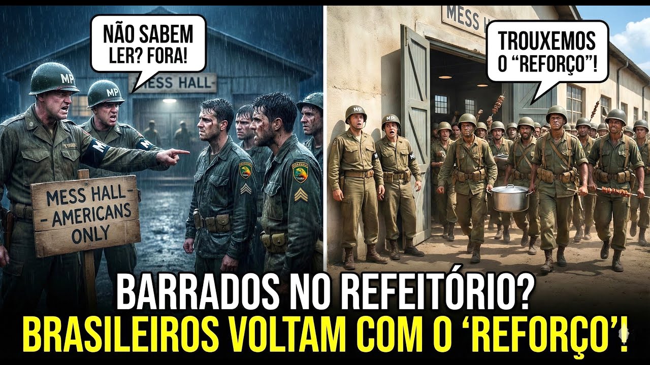 Americanos Impediram os Soldados Brasileiros de Usarem O Refeitório — Eles Retornaram Com Reforço!