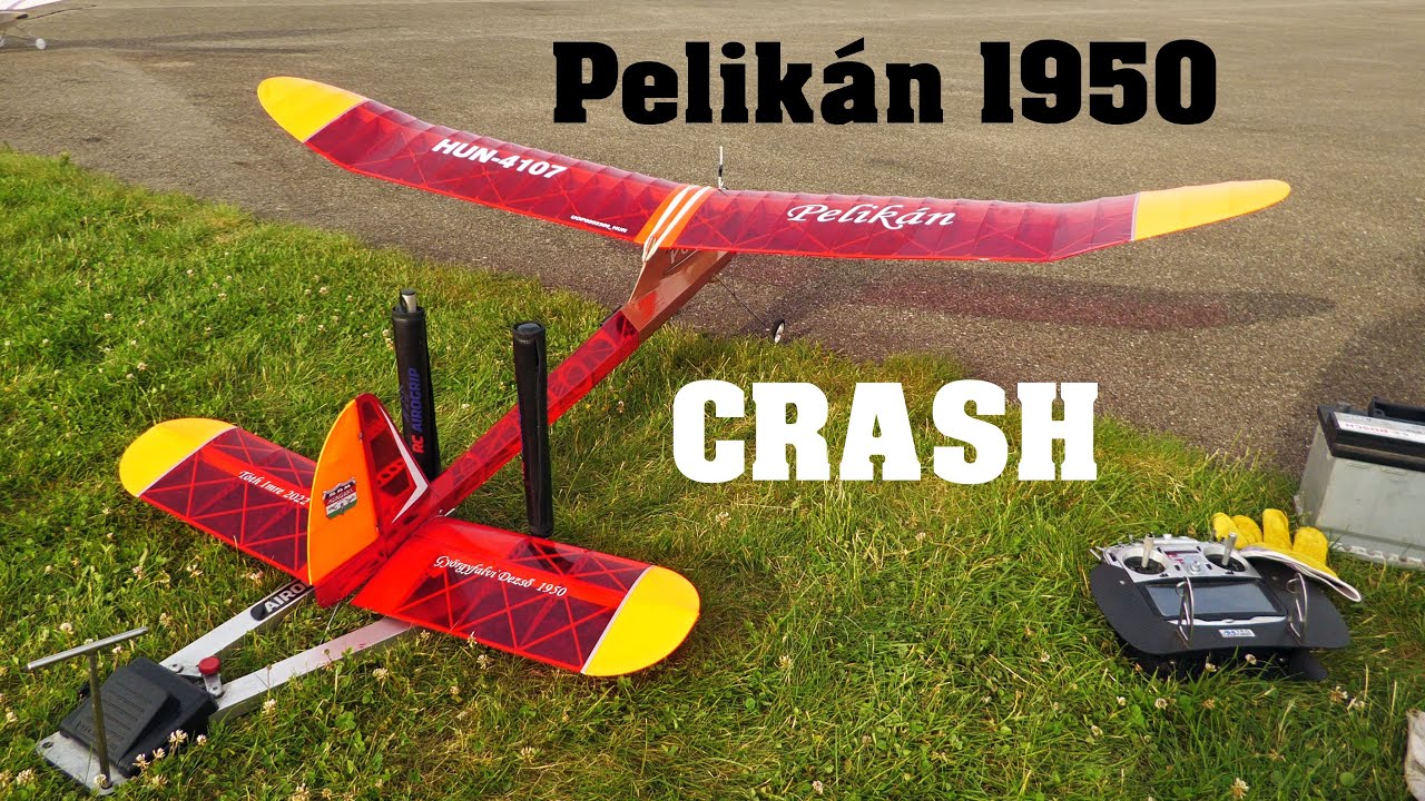 Pelik&aacute;n 1950 | Class TEXACO | CRASH | vintage RC plane | 4K | 2022