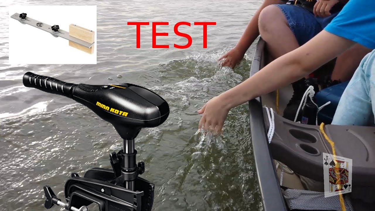 Minn Kota C2 30 Trolling Motor test and bass pro shop canoe mount test with 3 people