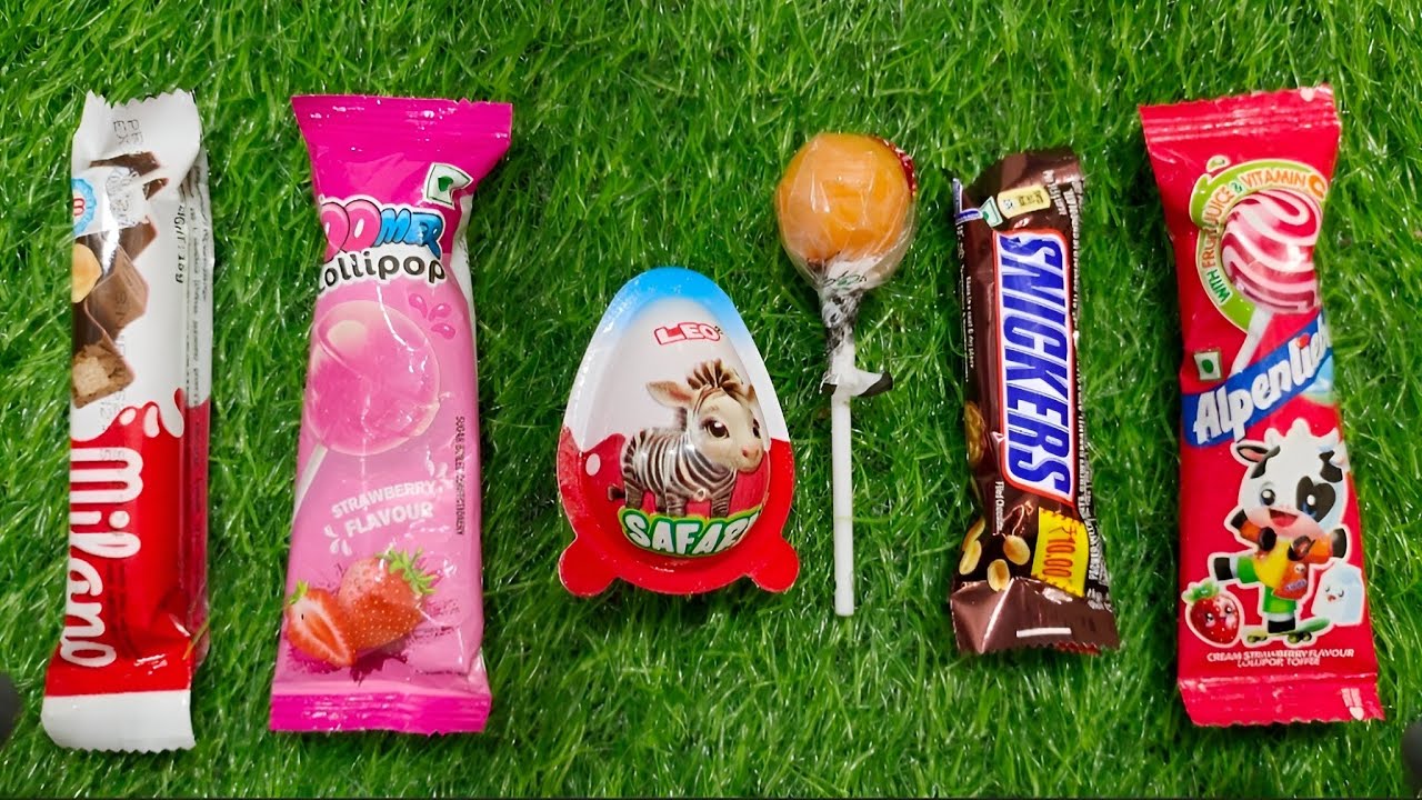  ASMR Most popular candies/Lot's of colorful Rainbow Lollipop candy/Unpacking chocolate Asmr sound 