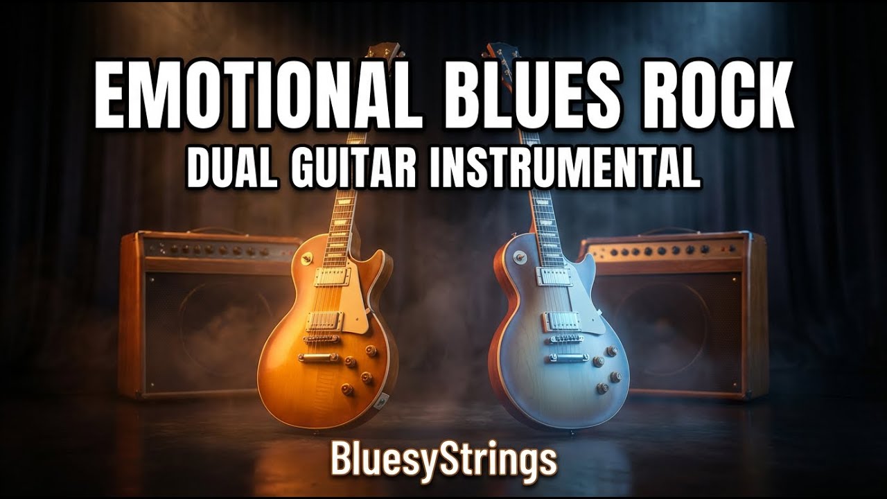 Emotional Blues Rock Instrumental | Soulful Dual Guitar Harmony