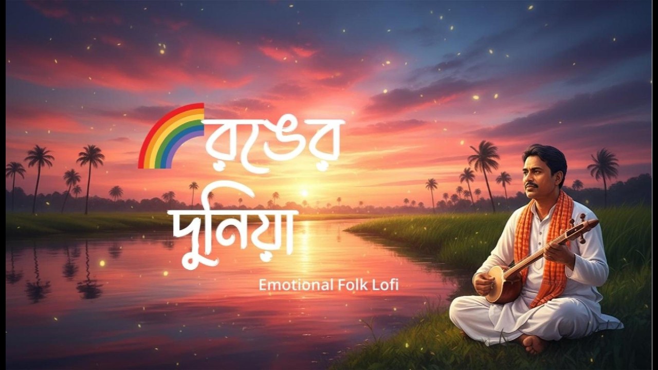 রঙের দুনিয়া 🌈 | Bangla Folk Lofi Song 2026 | Dreamy Village Vibe #banglafolk #emotionalsong #lofi