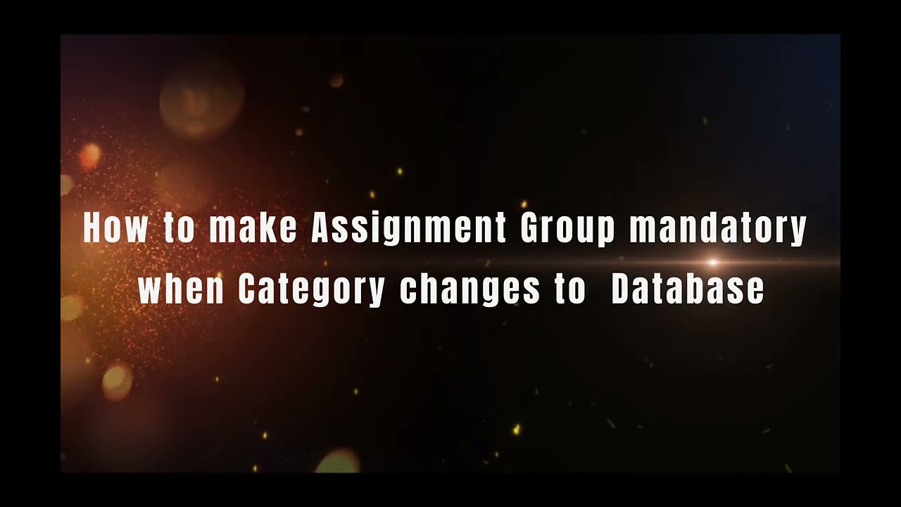 ServiceNow Interview Scripting Question | Mandatory Assignment Group on Incident Category Change