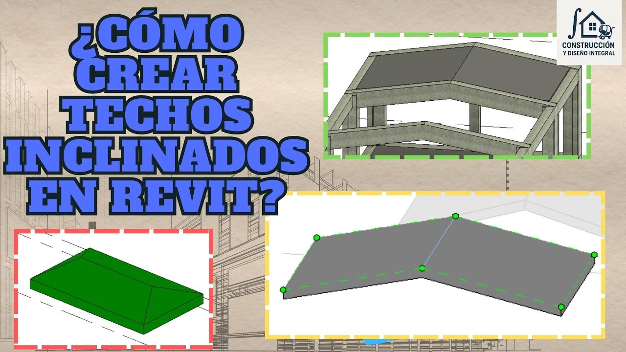 ¿Cómo crear losas o techos a dos aguas (Inclinadas) en Revit?