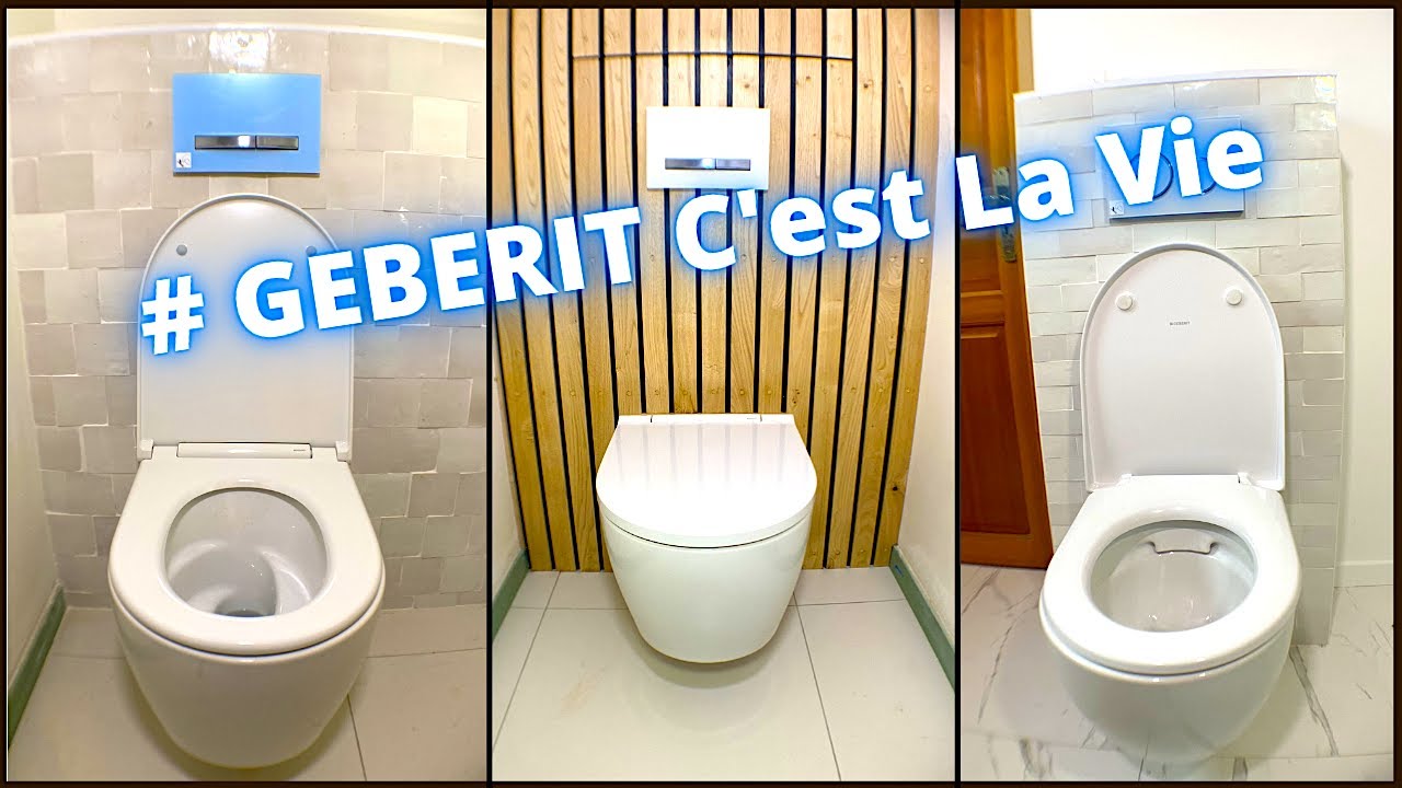 Pose des cuvettes Geberit