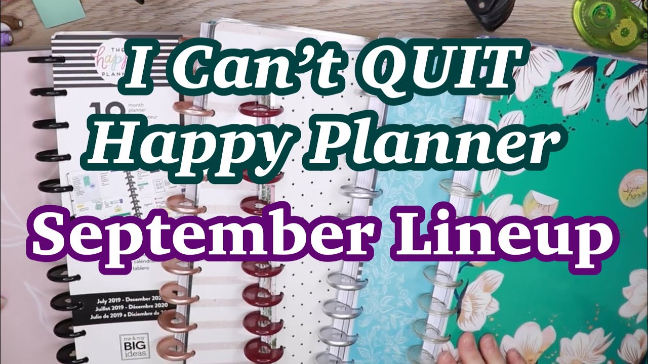 I COULDN'T Do It!  Getting Rid of My Happy Planners // September Lineup Happy Planner BIG