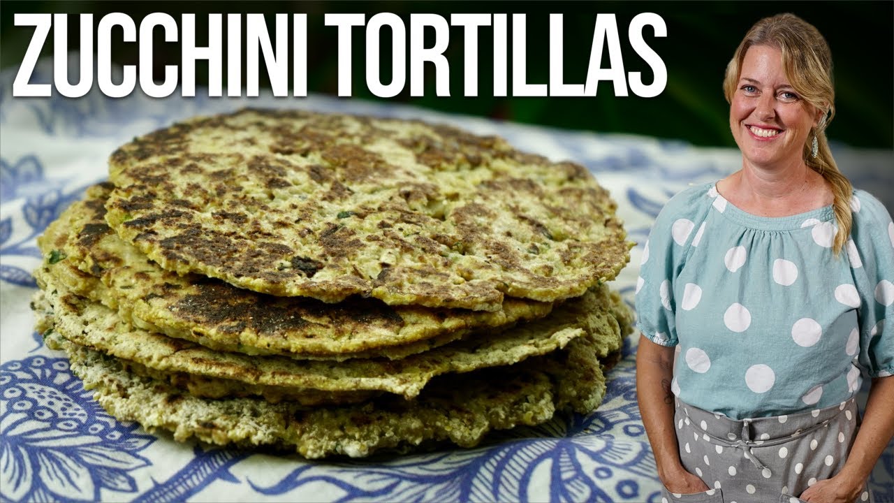 UNBELIEVABLE FLAVOR! Grilled Zucchini Tortillas (gluten-free)