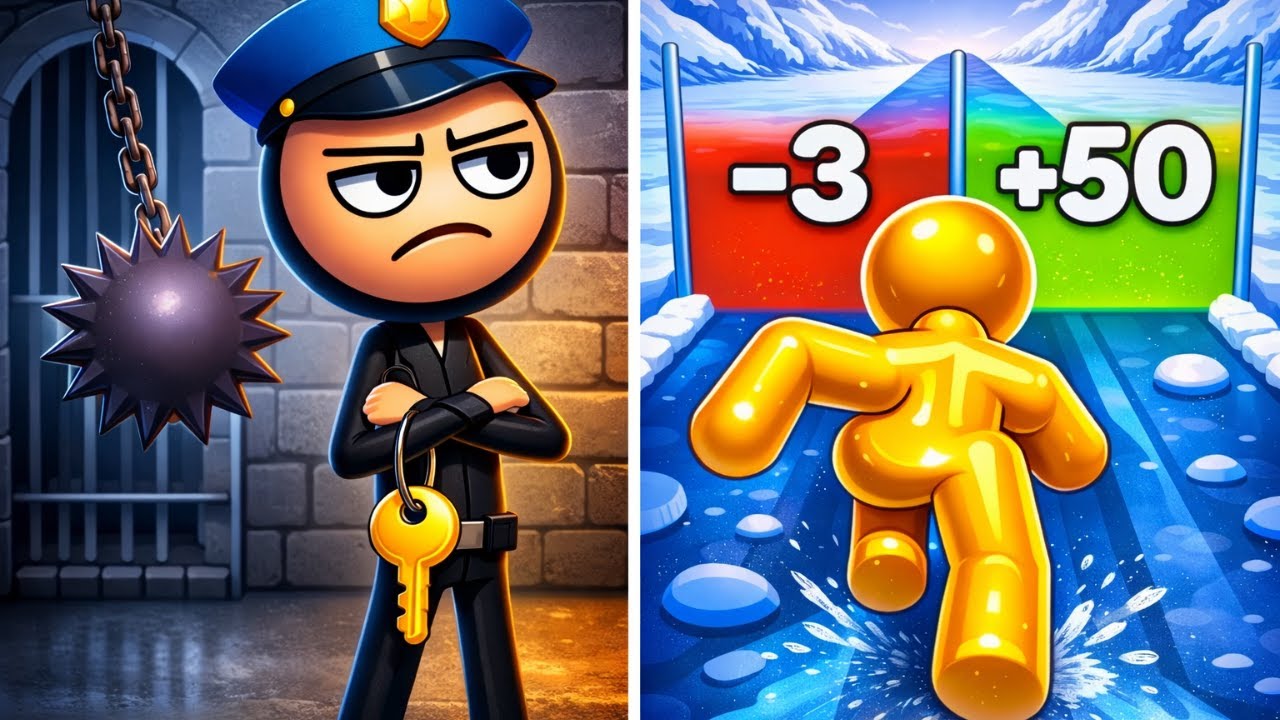 Thief Puzzle vs Tall Man Run Gameplay Comparison (Mobile Games)