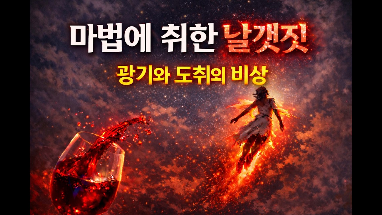 잠들기 전 듣는 감성 시노래 | 마법에 취한 날갯짓 (광기와 도치의 비상) | Korean Poetry