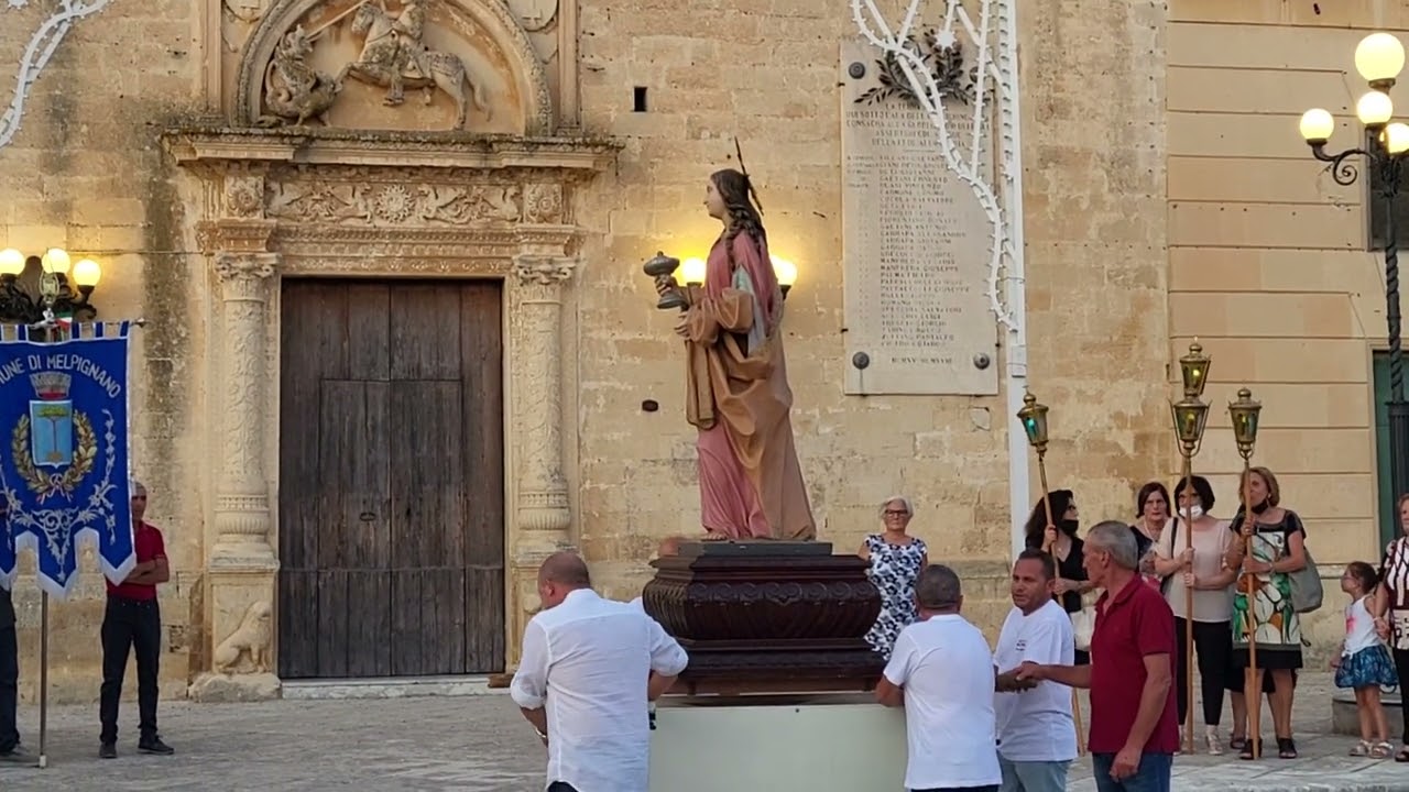 Melpignano (Lecce) avvio processione di Santa Maria Maddalena 21 luglio 2022