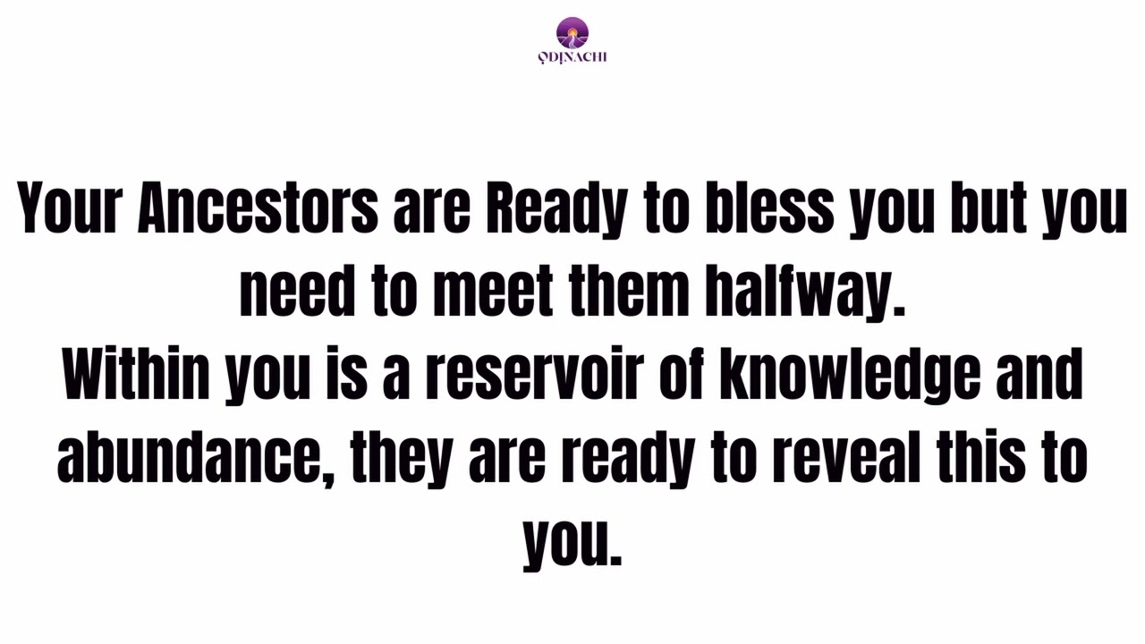 URGENT MESSAGE FROM YOUR ANCESTORS