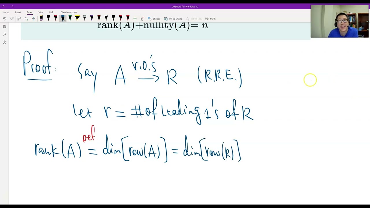 Theorem 4.9.2 (Dimension Theorem for Matrices)