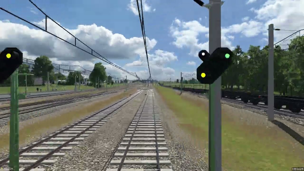 Transport fever 2 german mainline feat. Berlin & Erfurt stations High Speed Cab view