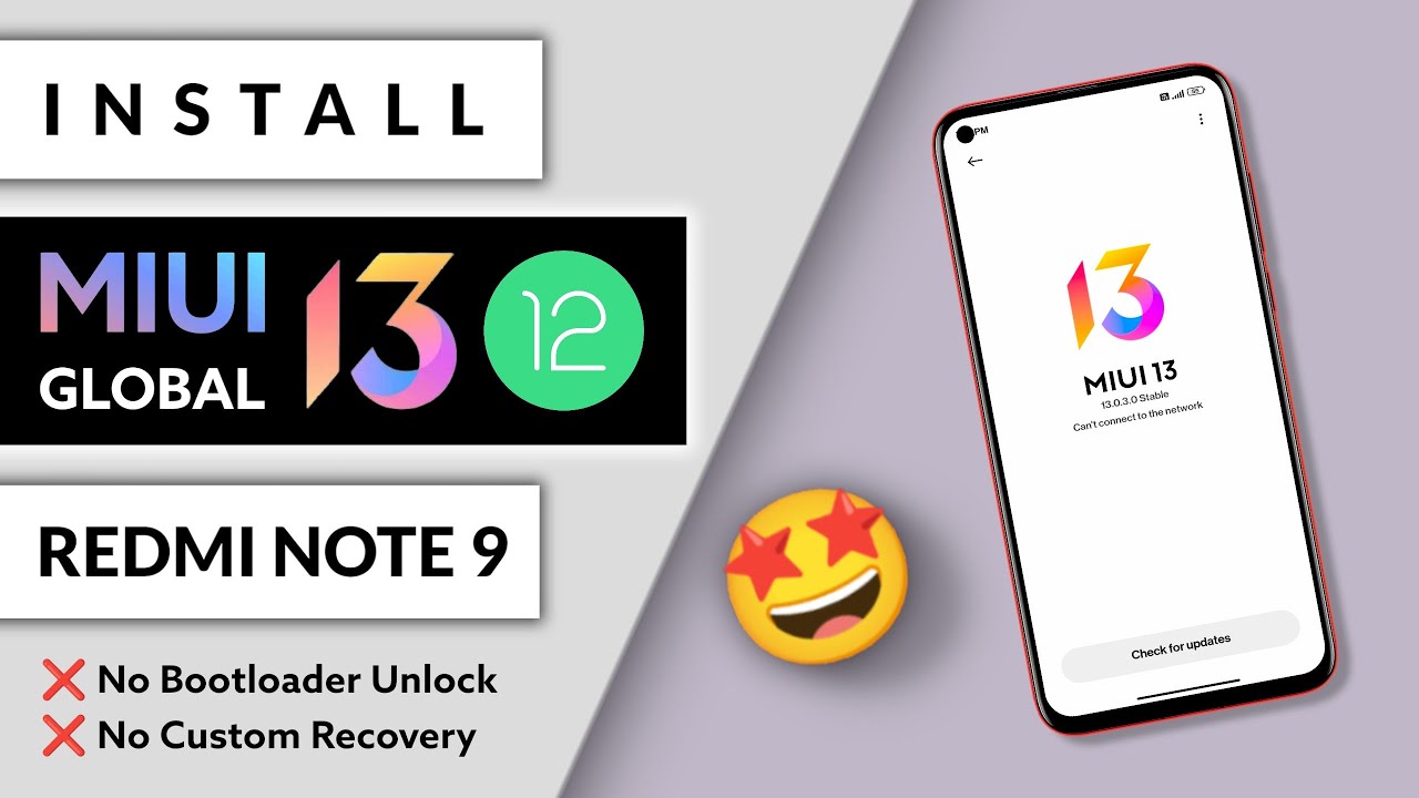 INSTALL NOW 🤩 miui 13 android 12 GLOBAL rom on REDMI NOTE 9 | miui 13 Android 12 Update Redmi note 9