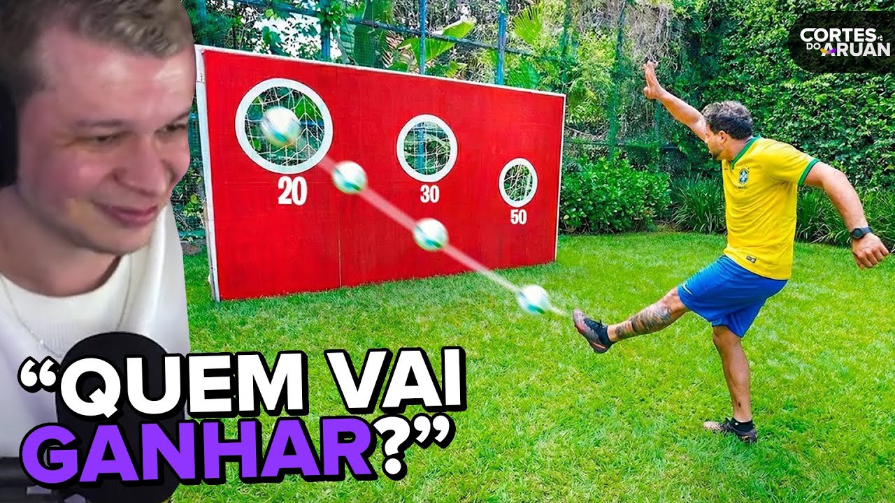RENATO GARCIA FEZ UM DESAFIO DE FUTEBOL VALENDO 1000 REAIS! - Cortes do Aruan