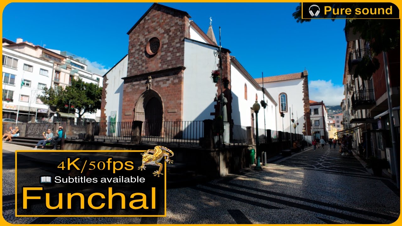 🇵🇹 Peaceful Walk Through the Heart of Funchal on Madeira Island - 📖 Subtitles