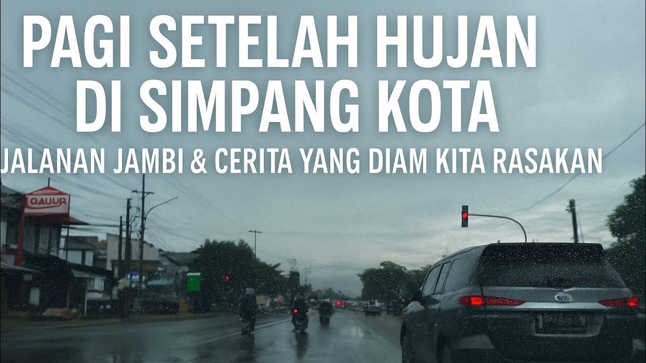 Pagi Setelah Hujan di Simpang Kota — Jalanan Jambi & Cerita yang Diam-Diam Kita Rasakan