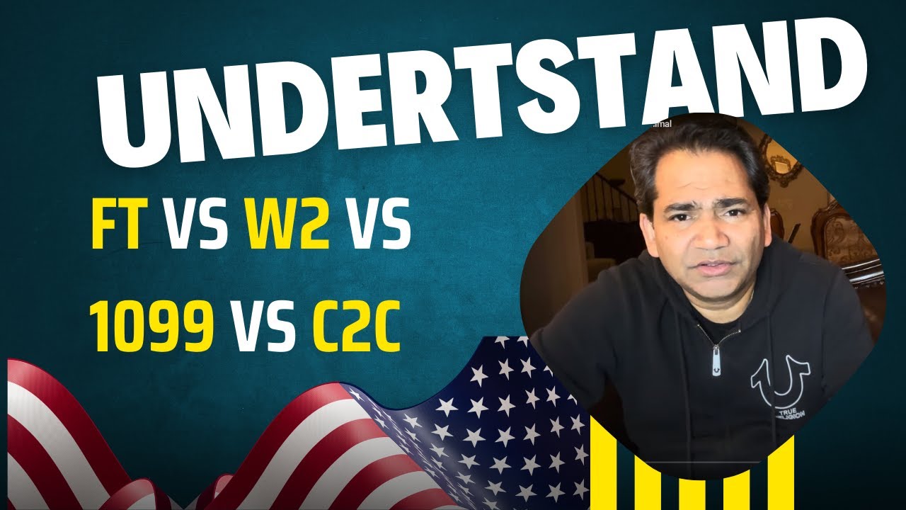 FT vs W2 vs 1099 vs C2C: Understanding Employment Types and What&rsquo;s Best for You.