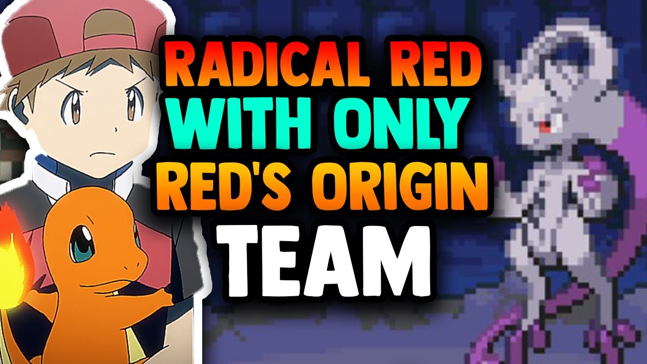 Can You Beat Pokemon Radical Red With Only RED'S ORIGIN TEAM!? (IMPOSSIBLE ROMHACK?!)