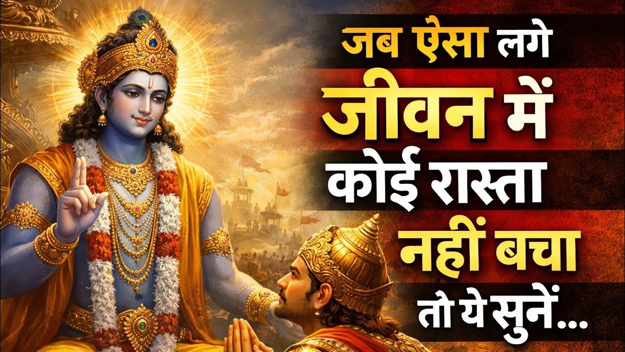 जब ऐसा लगे जीवन में कोई रास्ता नहीं बचा | भगवत गीता | The Dark Reality | Krishna Motivational Speech
