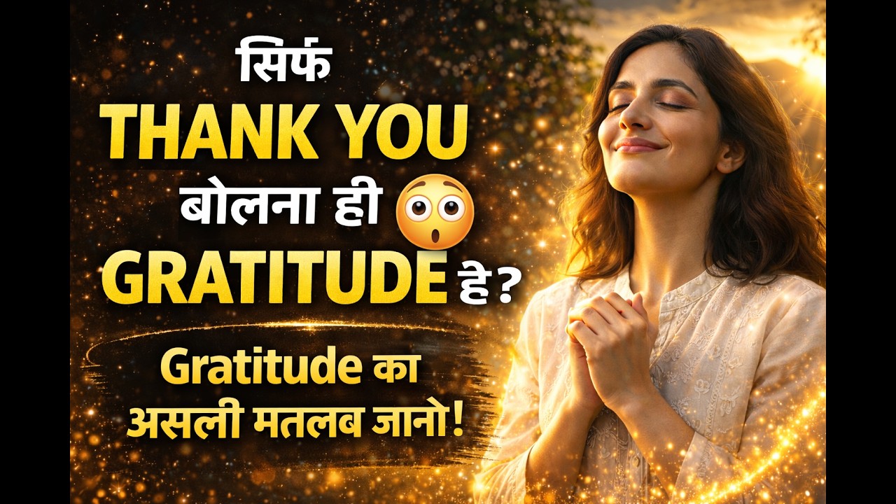 Gratitude कृतज्ञता - क्या है और कैसे ज़िंदगी बदल देती है / Manifestation-KEY / Law of Attraction
