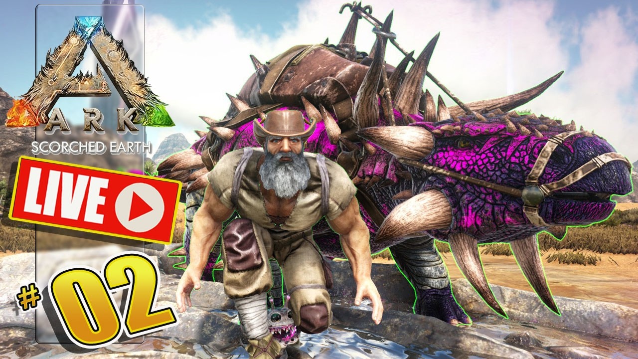 NOVA SÉRIE : ARK SCORCHED EARTH - PT 02 - LIVE - PTBR