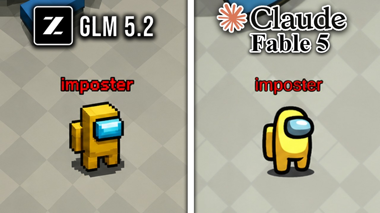 GLM 5.2 vs Claude Fable 5 Make Among Us From Scratch
