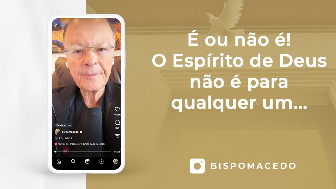 É ou não é! O Espírito de Deus não é para qualquer um... - Meditação Matinal 22/12/22