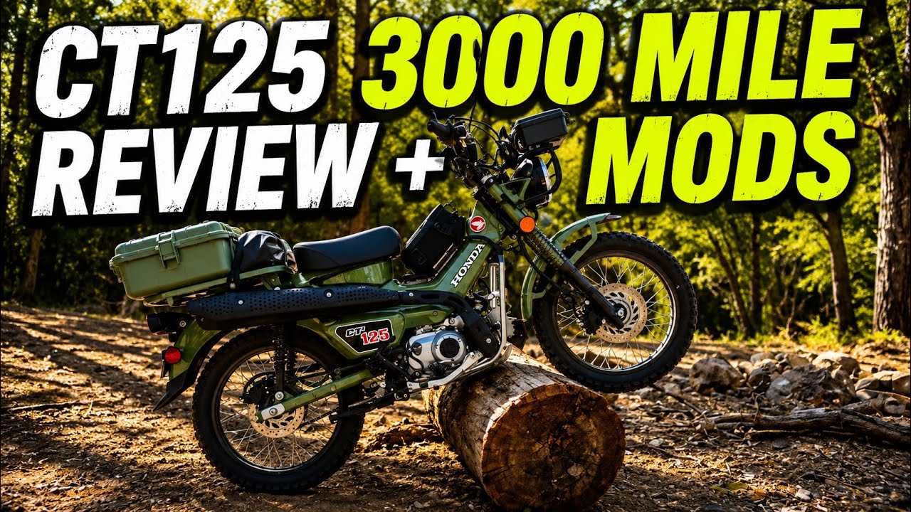 Honda Trail 125 CT125 3000 Mile Review + Mods