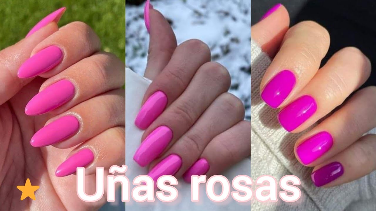 UÑAS EN COLOR ROSA 2023 / HERMOSOS DISEÑOS DE UÑAS EN COLORES ROSADOS 2023