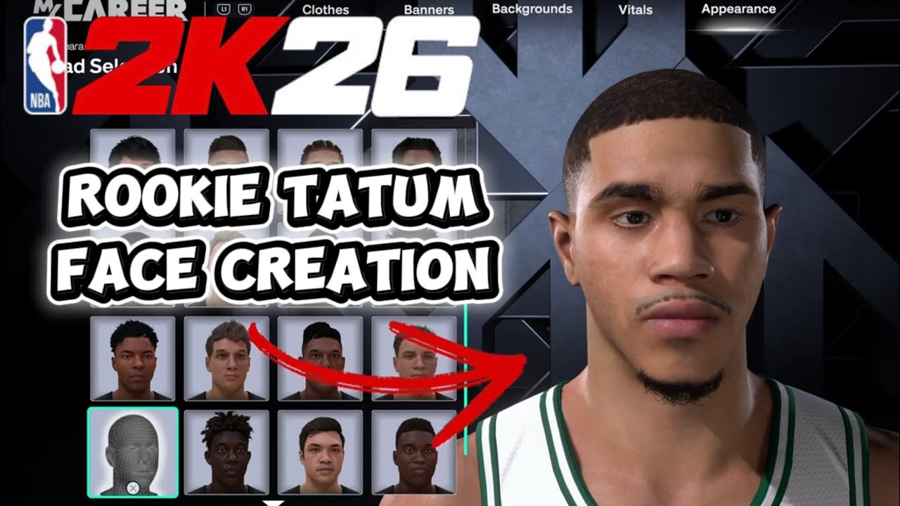 How to Make Young Jayson Tatum in NBA 2K26 | Rookie Face Creation