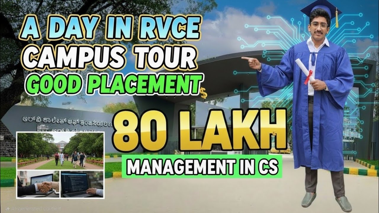 A Day in RV College of Engineering Bangalore 🎓 | RVCE Campus Tour 2025 + Student Life Vlog 🚌