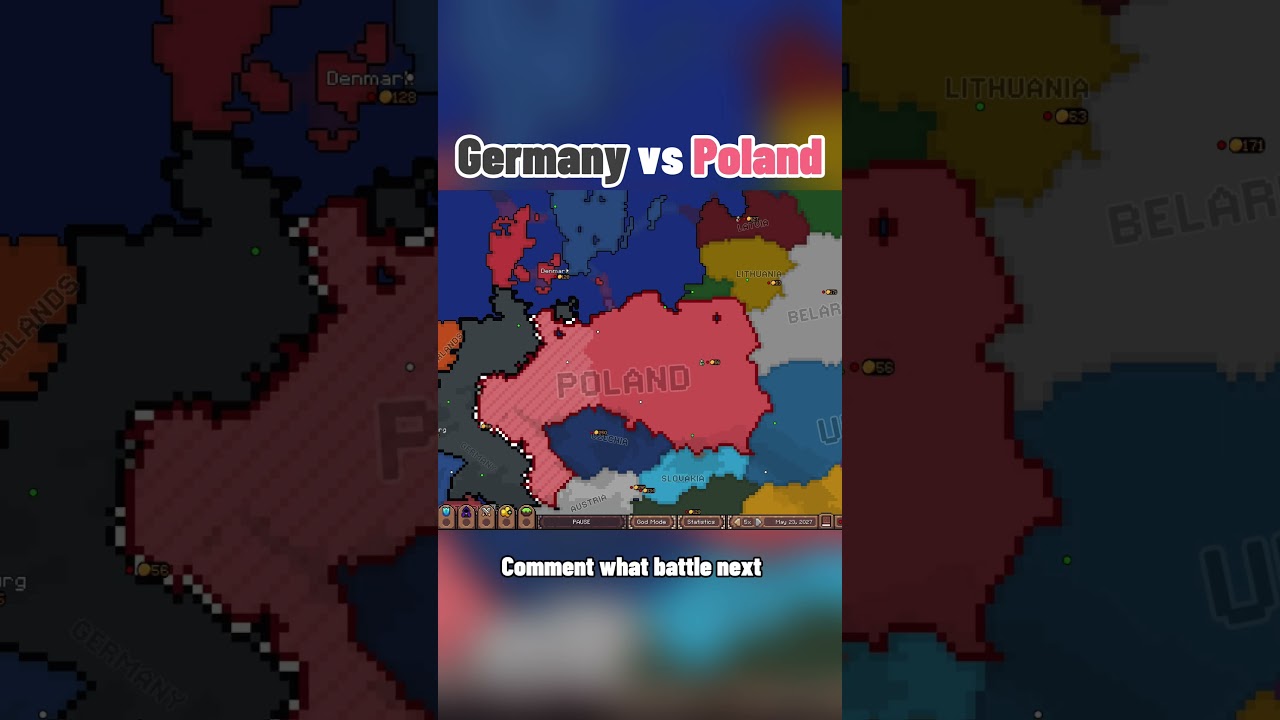 🇩🇪Germany vs Poland🇵🇱(Ages of conflict) entertainment purposes! #country #geographythroughmaps