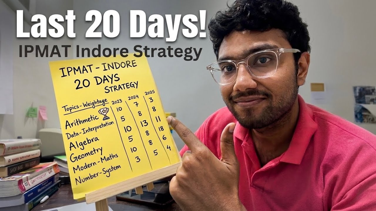 How I&rsquo;d Prepare for IPMAT Indore if I Had Only 20 Days Left