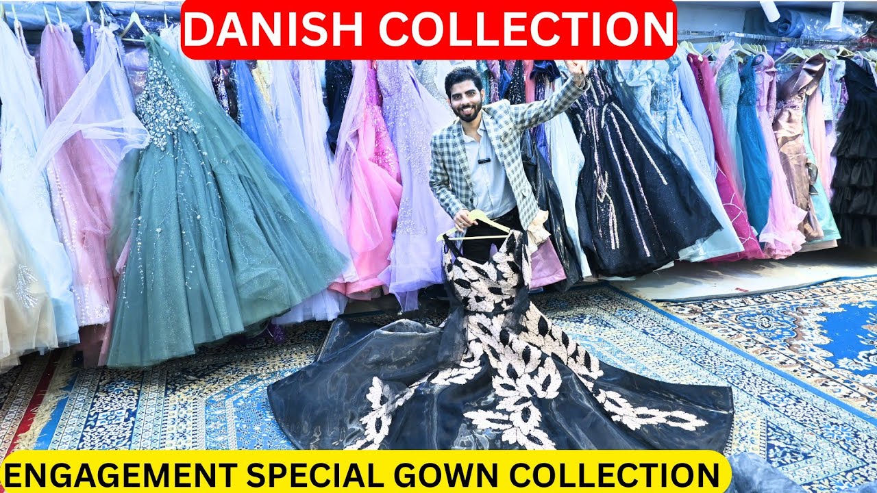 😍Engagement Special Gown🤩 | Danish Collection Chandni Chowk | Chandni Chowk Gown Market | Croptop 