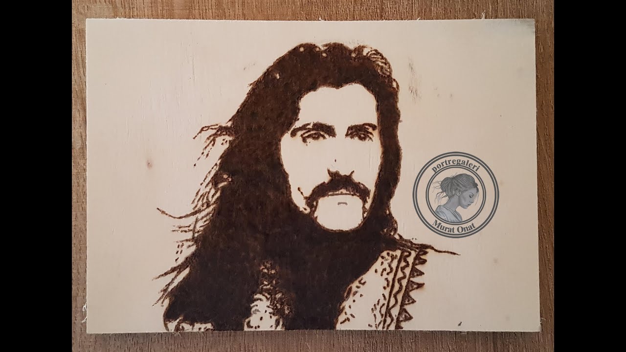 Barış Manço Portre Ahşap Dağlama (Pirografi) Çalışması | Wood Burning